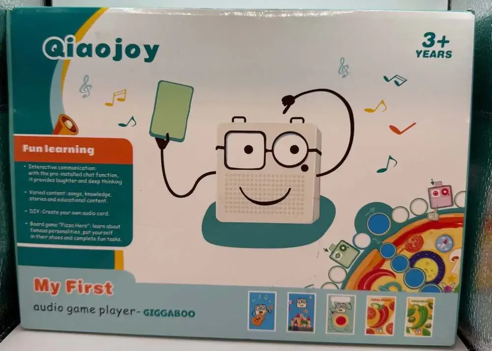Qiaojoy Giggaboo My First Interactive Audio Game Player and Educational Toy